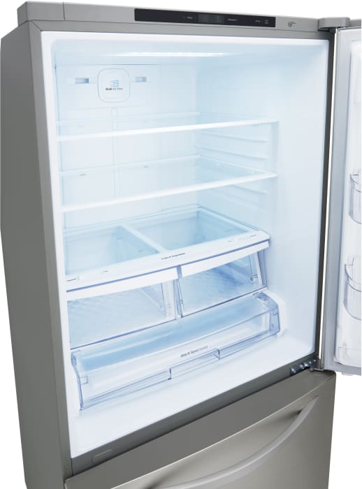 LG LDCS22220S 30 Inch Bottom Freezer Refrigerator with Linear Compressor, SmartDiagnosis™, Ice