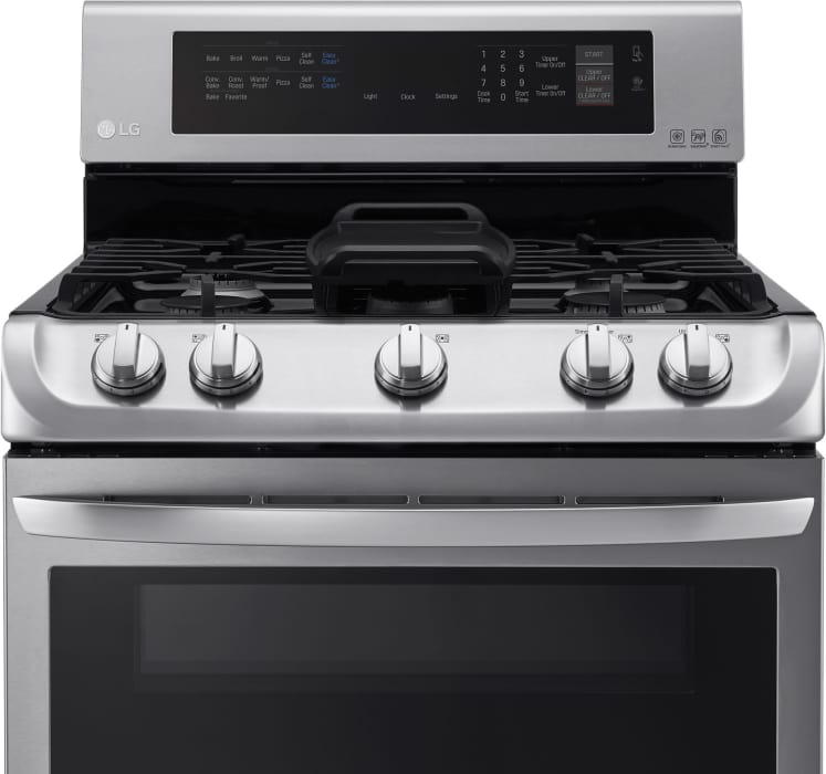 LG LDG4315ST 30 Inch Double Oven Gas Range with ProBake Convection®, EasyClean®, WideView