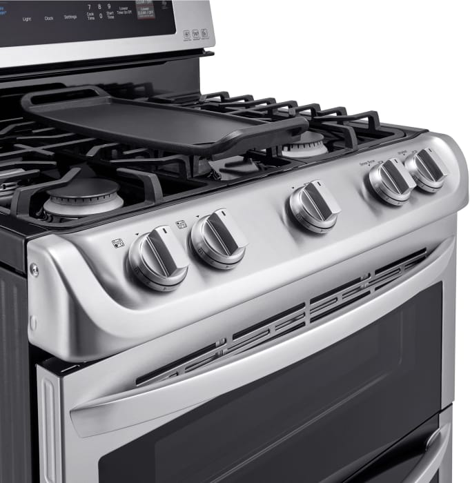 LG LDG4315ST 30 Inch Double Oven Gas Range with ProBake Convection