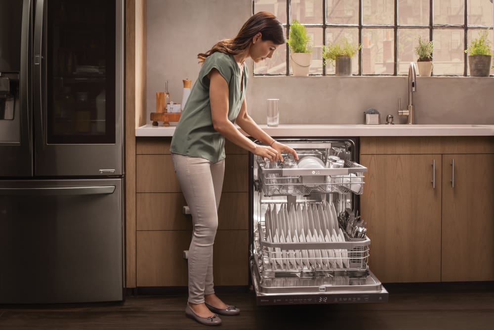 LG LDP6797BD 24 Inch Fully Integrated QuadWash™ Smart Dishwasher with