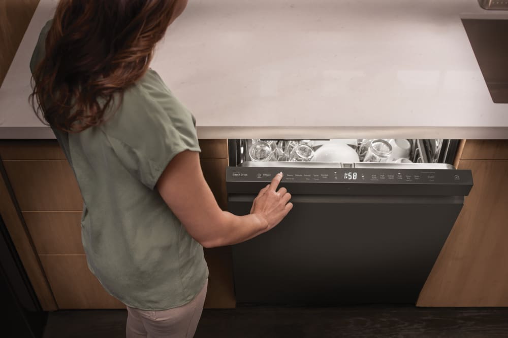 LG LDP6797BD 24 Inch Fully Integrated QuadWash™ Smart Dishwasher with
