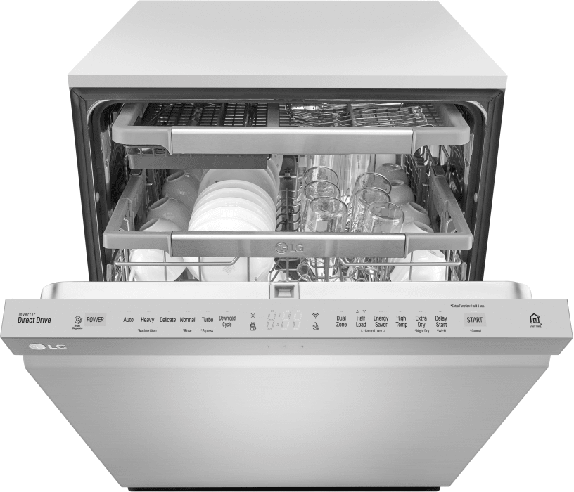LG LDP6797ST 24 Inch Fully Integrated QuadWash™ Smart Dishwasher with