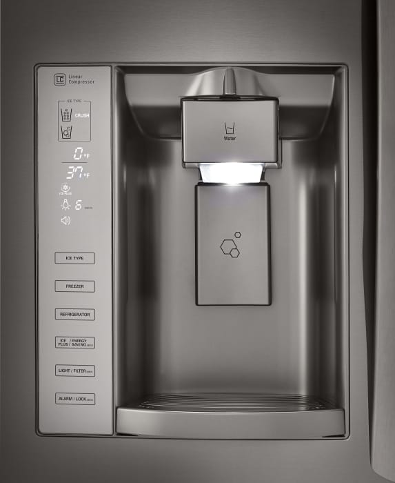 LG LFX25973D 36 Inch French Door Refrigerator with Slim SpacePlus
