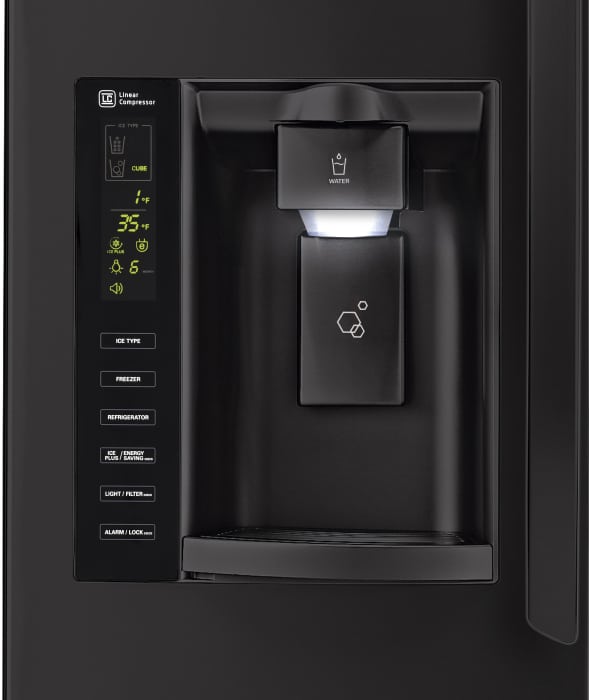 LG LFX25974SB 36 Inch French Door Refrigerator with Slim SpacePlus™ Ice