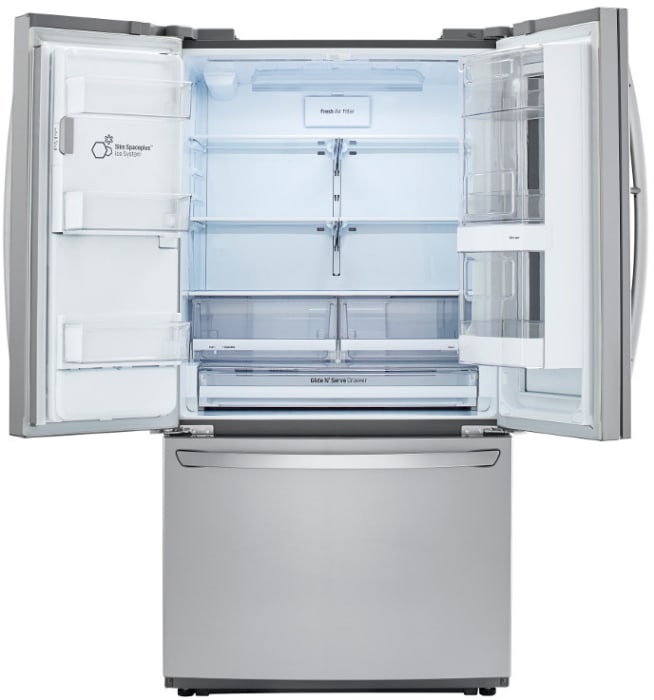 LG LFXC22596S 36 Inch Smart Counter Depth French Door Refrigerator with ...