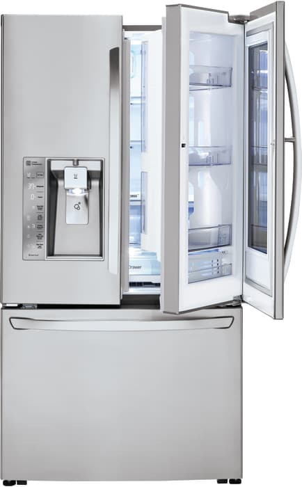 LG LFXS30796S 36 Inch Smart French Door Refrigerator with Wi-Fi ...