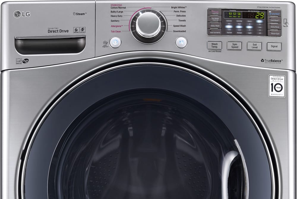 LG WM3770HVA 27 Inch Front Load Washer with Steam, TurboWash