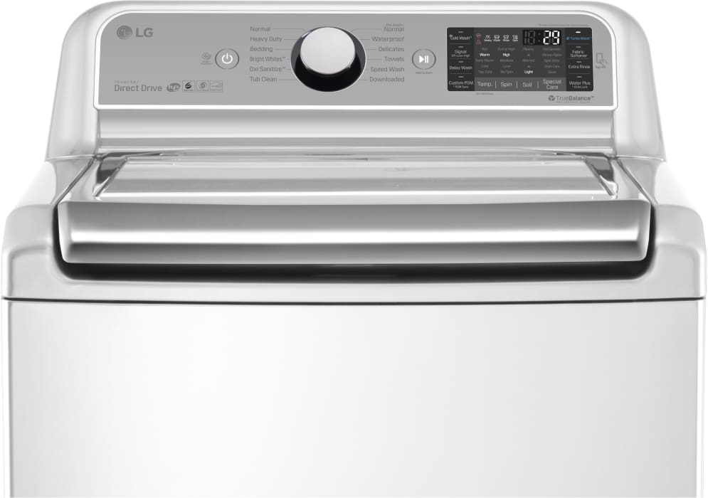 LG WT7500CW 27 Inch 5.2 cu. ft. Top Load Washer with 12 Wash Cycles, TurboWash Technology, Speed