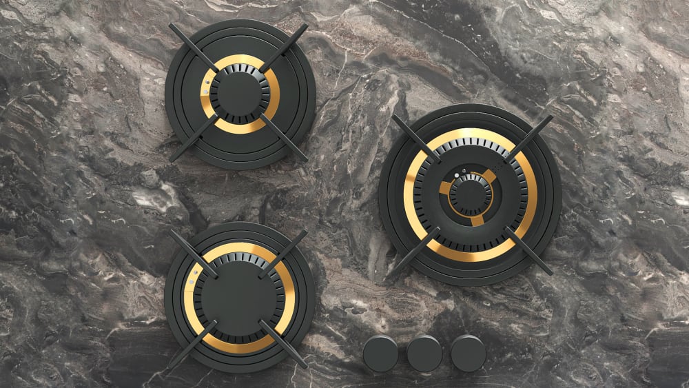 Tulip Cooking TC19544 37,150 BTU Modular Gas Cooktop with Three Sealed