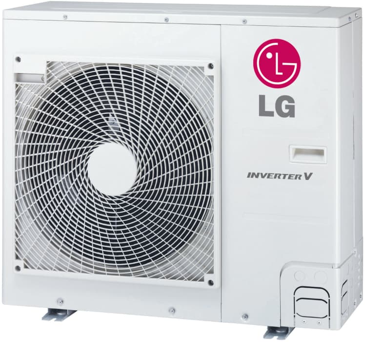 Lg Lmu36chv 36 000 Btu Class Multi Zone Ductless Split Outdoor Air Conditioner With Inverter Variable Speed Compressor Low Ambient Operation R 410a Refrigerant Auto Restart Auto Operation Self Diagnosis Defrost Deicing And Gold Fin Anti Corrosion