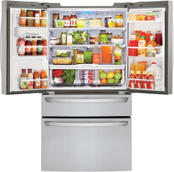 LG LMXS30746S 36 Inch 4Door French Door Refrigerator with Dual