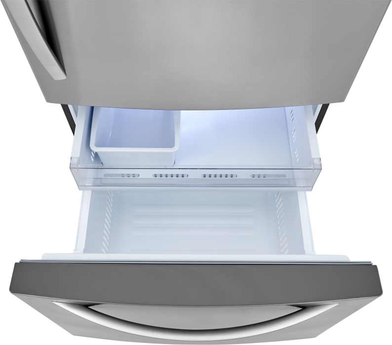 LG LRDCS2603S 33 Inch Freestanding Bottom Freezer Refrigerator with 25.