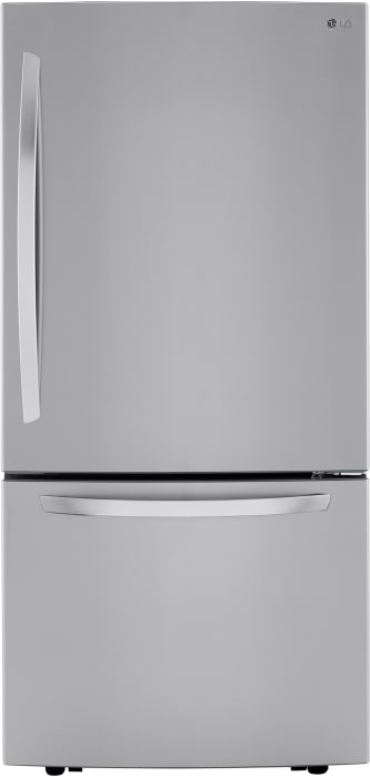Lg Lrdcs2603s 33 Inch Freestanding Bottom Freezer Refrigerator With 25 5 Cu Ft Capacity Door Cooling Humidity Crispers Multi Airflow Tempered Glass Spill Proof Shelves And Energystar Qualified Printproof Stainless Steel