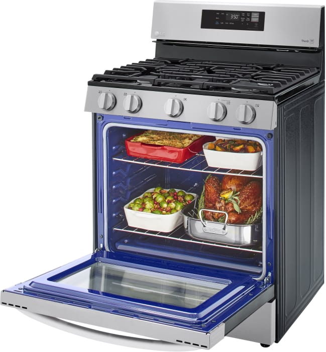 LG LRGL5821S 30 Inch Gas Smart Range with 5 Sealed Burners, 5.8 Cu. Ft