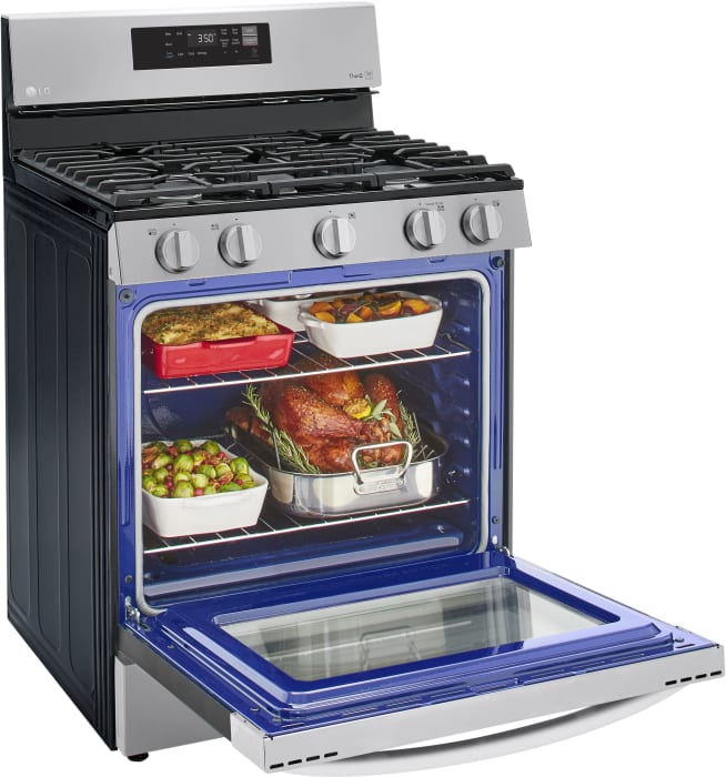 LG LRGL5821S 30 Inch Gas Smart Range with 5 Sealed Burners, 5.8 Cu. Ft