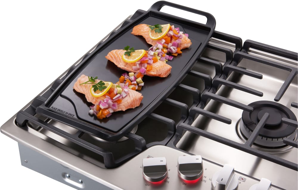 LG LSCG307ST 30 Inch Gas Cooktop with 5 Sealed Burners, Continuous Cast