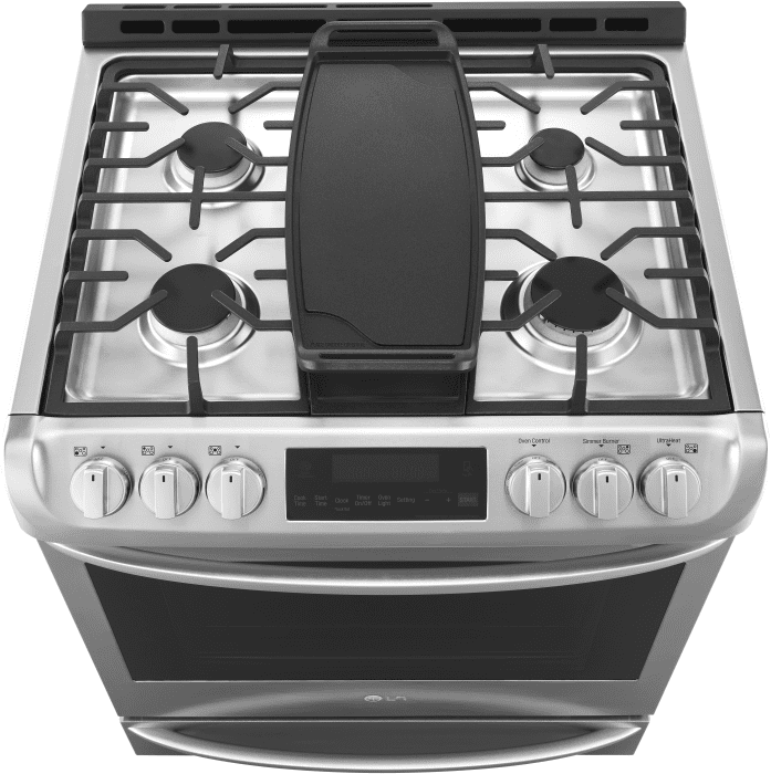 LG LSG4513ST 30 Inch Slidein Gas Range with 5 Sealed Burners, 6.3 cu