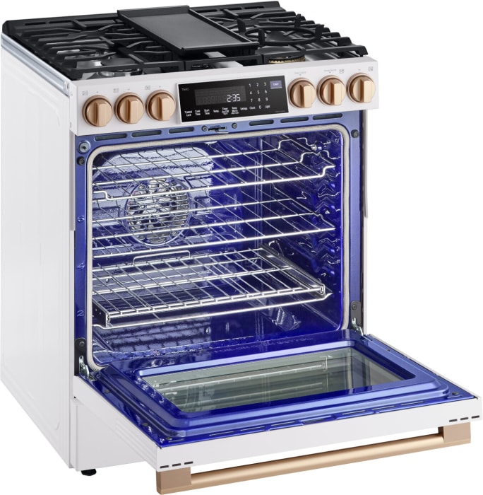 LG LSGS6338N 30 Inch Slide-In Gas Smart Range with 5 Sealed Burners, 6. ...