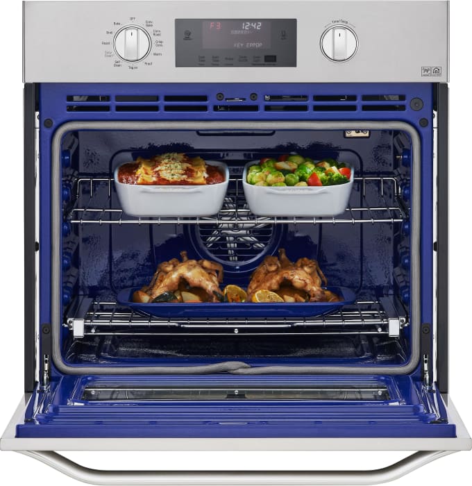 LG LSWS306ST 30 Inch Single Electric Wall Oven with Convection, Meat