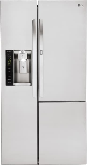 Lg Lsxc22486s 36 Inch Smart Side By Side Refrigerator With 21 7 Cu Ft Capacity Wi Fi Door In Door Ice And Water Dispenser Air And Water Filtration Tempered Glass Shelving And Energy Star Certified Stainless
