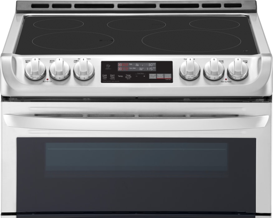 LG LTE4815ST 30 Inch SlideIn Electric Smart Range with 5 Element Burners, Double Oven, 7.3 Cu