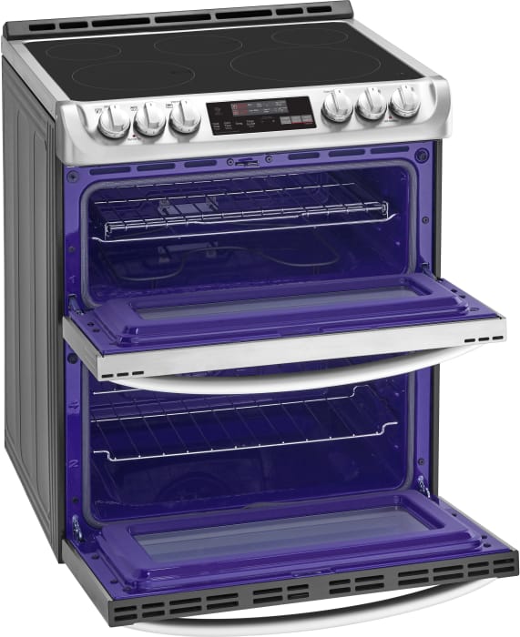 LG LTE4815ST 30 Inch SlideIn Electric Smart Range with 5 Element Burners, Double Oven, 7.3 Cu