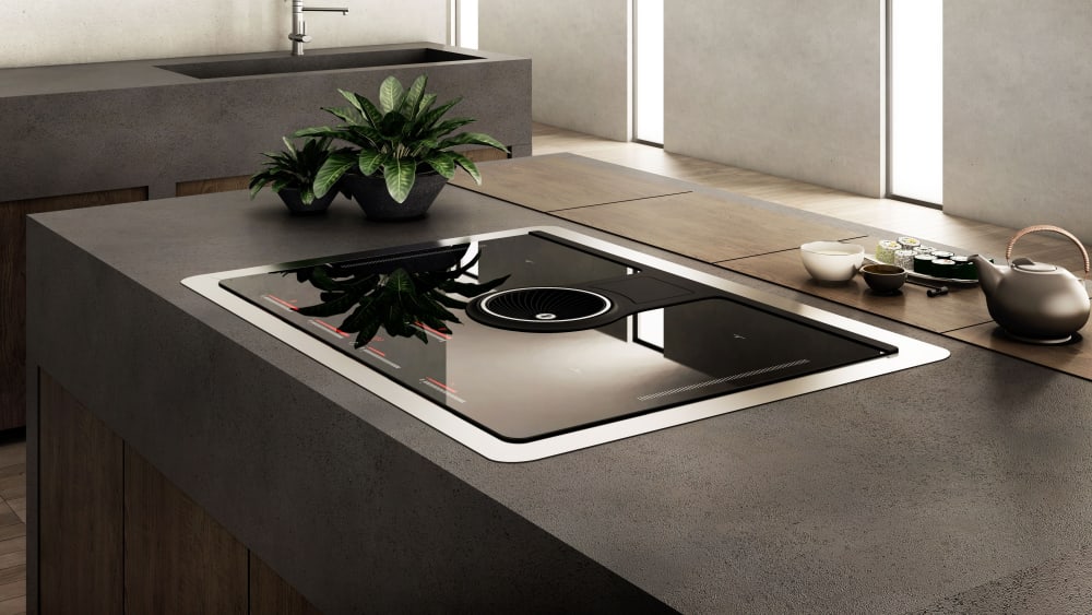 Elica ENT432BL 32 Inch NikolaTesla One Induction Cooktop with 4 Cooking Zones, Bridge Zones, Pot