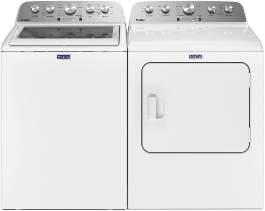 Maytag MAWADRGW5430 SidebySide Washer & Dryer Set with Top Load