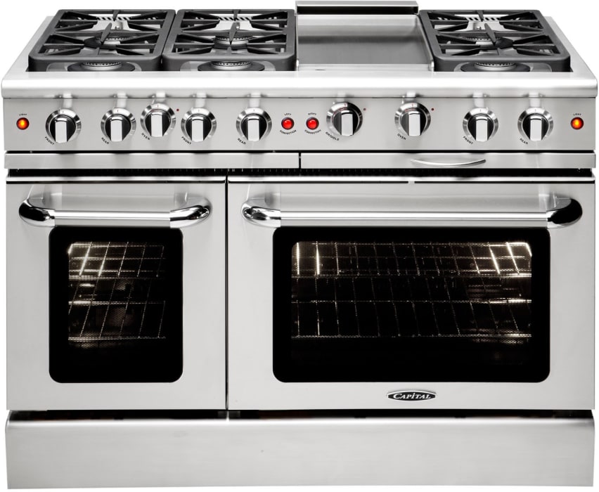 Capital MCR486GN 48 Inch Freestanding Gas Range with 6 Power-Flo