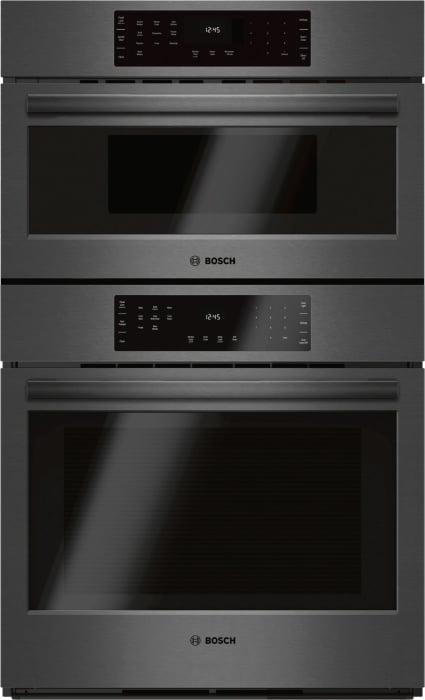 Bosch Hbl8742uc 30 Inch Speed Combination Wall Oven With 4 6 Cu Ft European Convection Oven 1 6 Cu Ft Convection Microwave Fast Preheat Quietclose Door Meat Probe Star K Certified Sabbath Mode And Self Cleaning