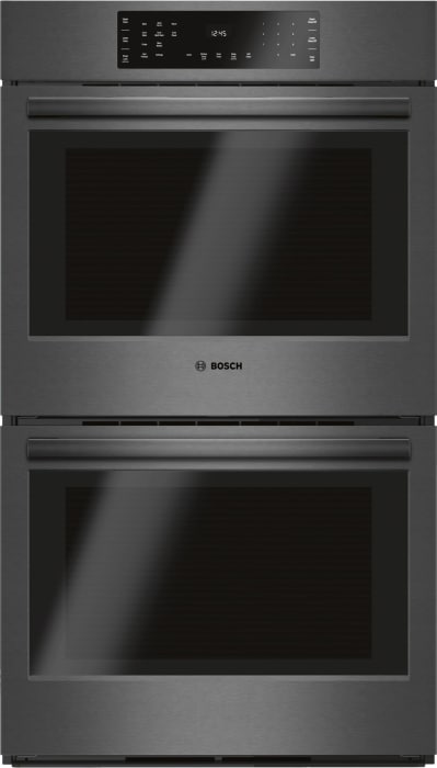 Bosch Hbl8642uc 30 Inch Double Electric Wall Oven With True Convection Ecoclean Quietclose Steeltouch 12 Cooking Modes Telescopic Rack 4 6 Cu Ft Capacity Star K Certified And Sabbath Mode Black Stainless Steel