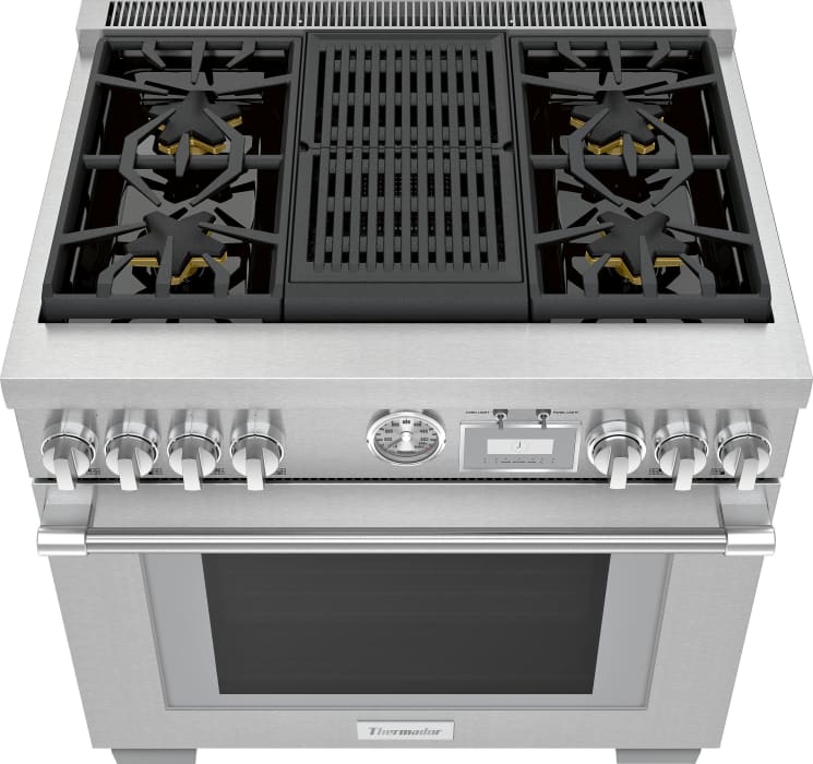 Thermador PRD364WLGU 36 Inch Smart Freestanding Dual Fuel Range with