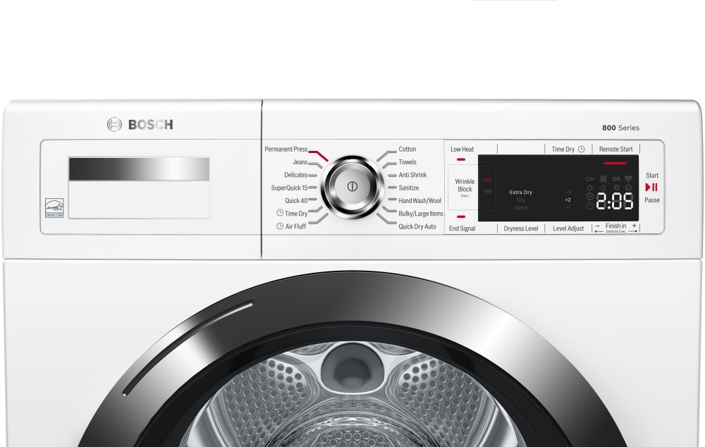 Bosch WTG865H3UC 24 Inch Electric Smart Dryer with 4.0 Cu. Ft. Capacity