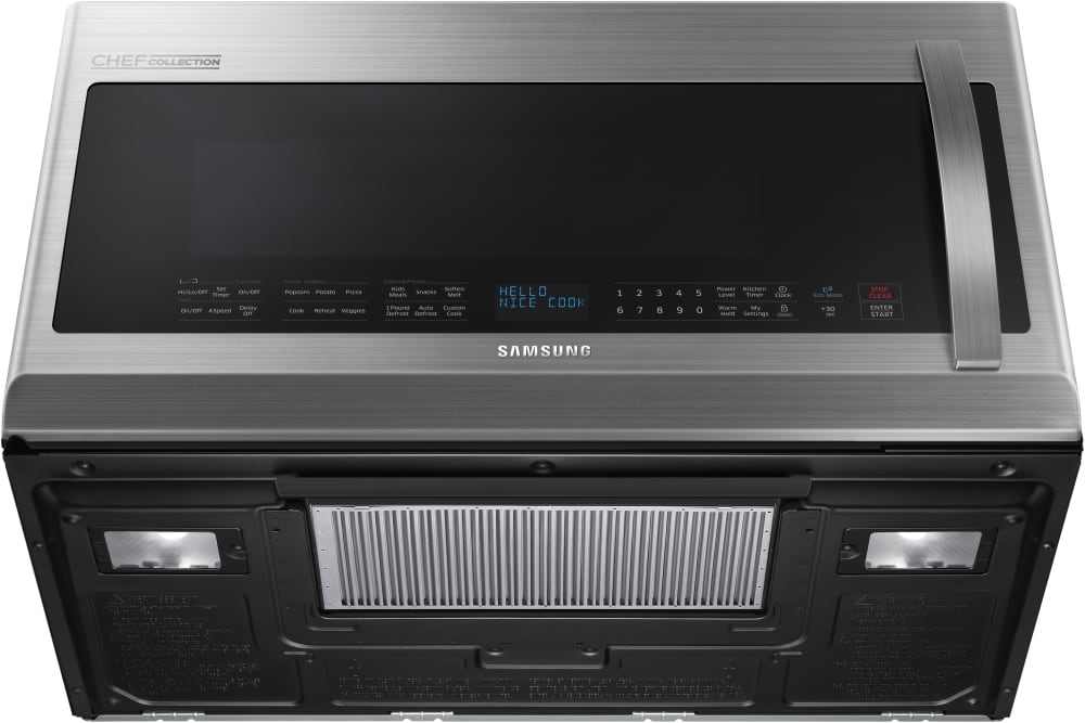 Samsung ME21H9900AS 2.1 cu. ft. OvertheRange Microwave Oven with 1000 Watts, 10 Power Levels