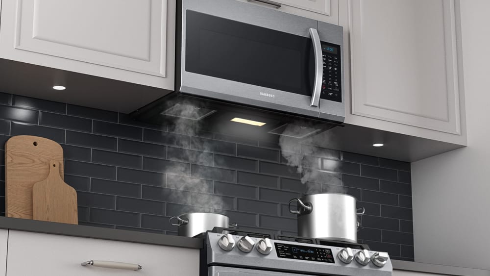 Samsung ME17R7021ES 1.7 cu. ft. OvertheRange Microwave Oven with