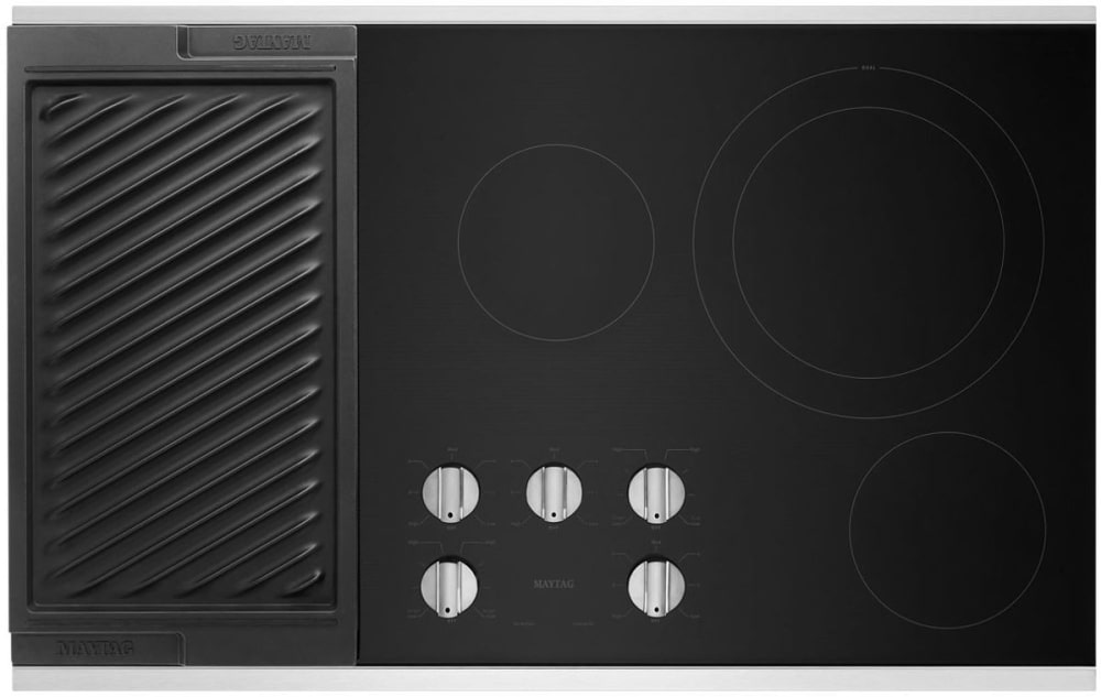 Maytag MEC8836HS 36 Inch Smoothtop Electric Cooktop with Reversible