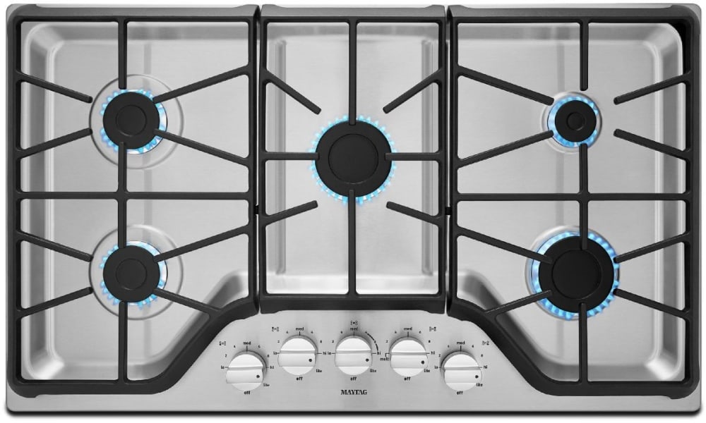 Maytag MGC7536DS 36 Inch Gas Cooktop with 5 Sealed Burners, DuraClean