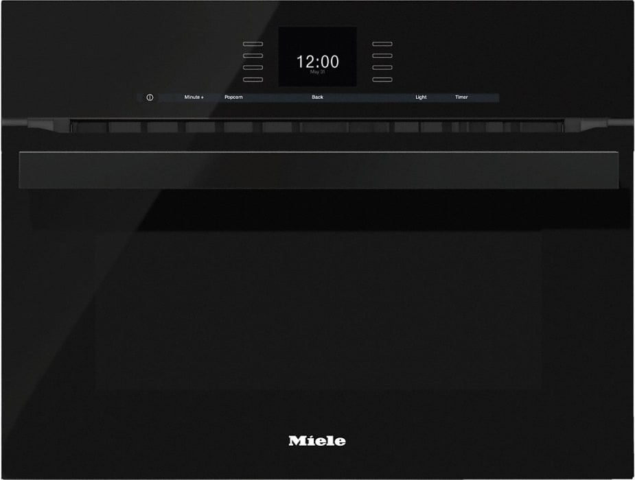 Miele H6600bmobsw 24 Inch Single Electric Speed Oven With Convection Cooking 2 200 Watt Microwave Sensortronic Controls Masterchef Programs Temperature Probe Perfectclean Finish And Silhouette Handle Obsidian Black