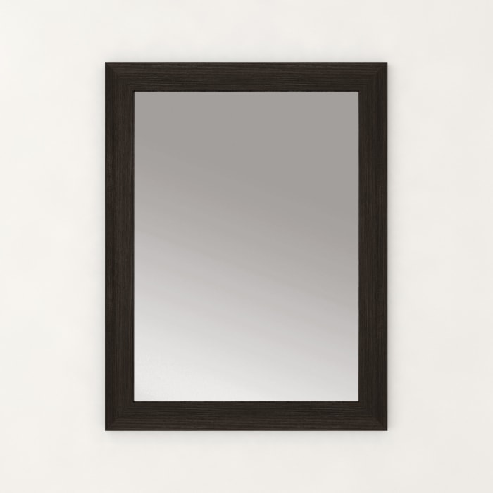 Cutler Kitchen Bath Fvmirror23x30dchoc 23 Inch Surface Mount Vanity Mirror With Shaker Style Frame And Hanging Wire Dark Chocolate