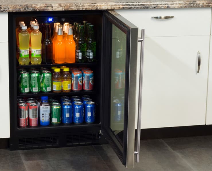 Marvel ML24BCG0LS 24 Inch Builtin Beverage Center with Perforated