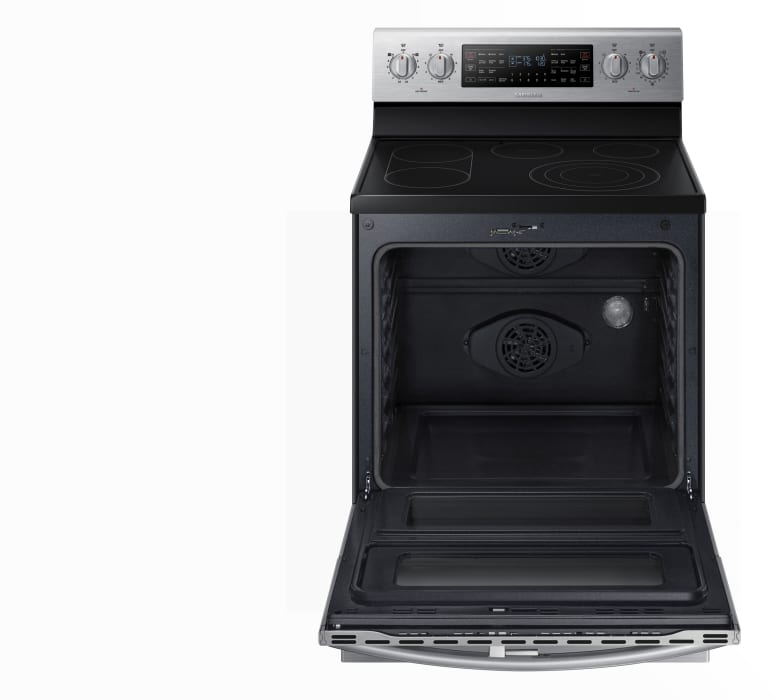 Samsung NE59J7850WS 30 Inch Freestanding Electric Range with 5 Heating