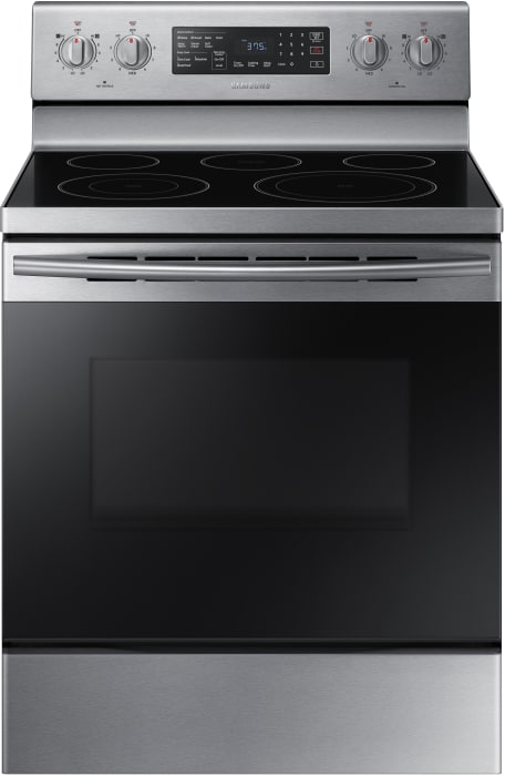 Samsung Ne59m4320ss 30 Inch Freestanding Electric Range With Convection Dehydrate Warming Center Proof Steam Clean Self Clean Storage Drawer 5 Heating Elements 5 9 Cu Ft Capacity And Sabbath Mode Stainless Steel