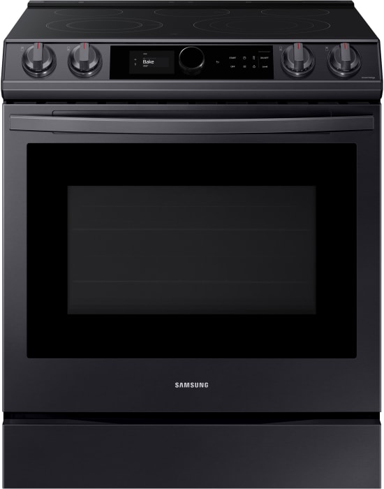 Samsung NE63T8711SG 30 Inch Slide-In Electric Smart Range with 5 Elements,  6.3 cu. ft. Convection+ Oven, 3,600W Express Boil, Self Clean, Storage  Drawer, ADA Compliant, and Star-K: Fingerprint Resistant Black Stainless  Steel