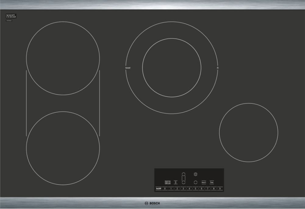 Bosch Net8068suc 30 Inch Electric Cooktop With Dual Size Burner