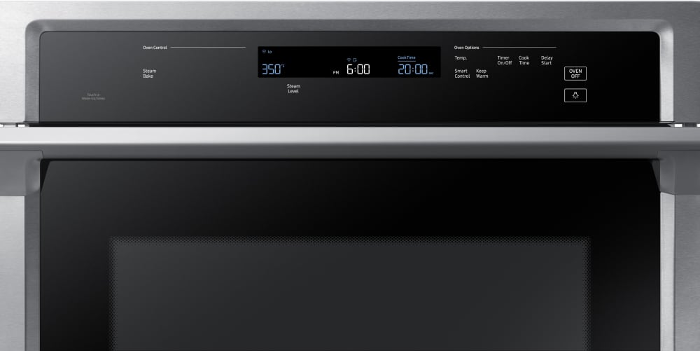 Samsung NV51K6650SS 30 Inch Wall Oven with 5.1 cu. ft. Capacity, Steam