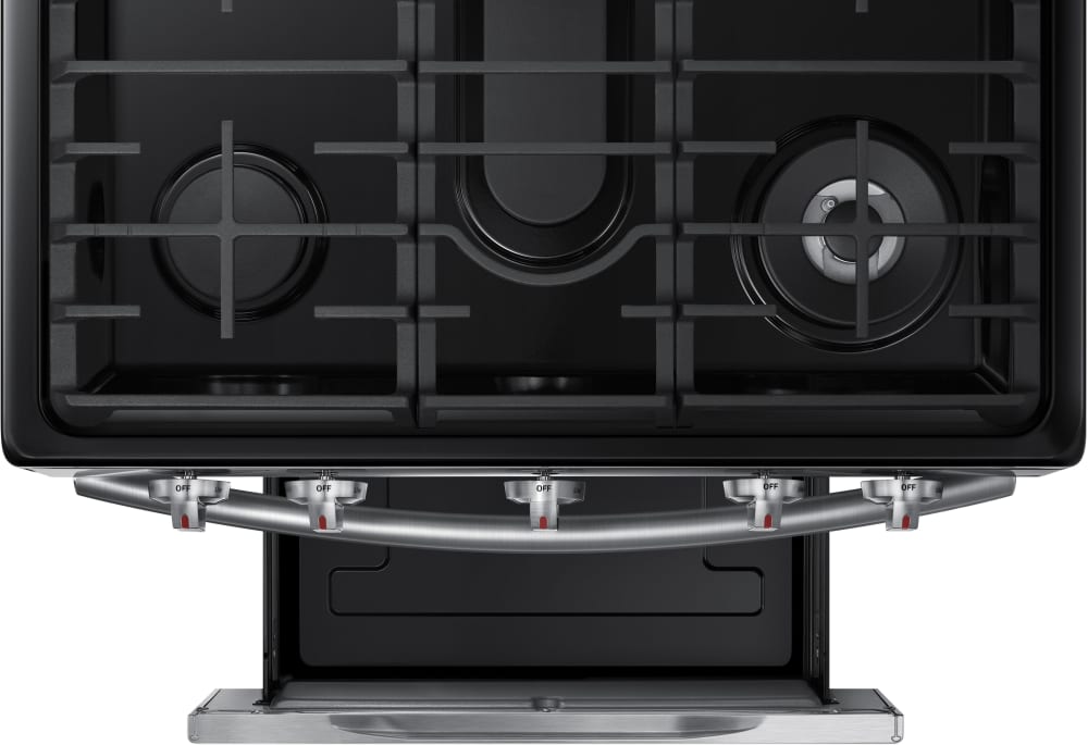 Samsung NX58J7750SS 30 Inch Flex Duo Gas Range with 5.8 cu. ft. Oven