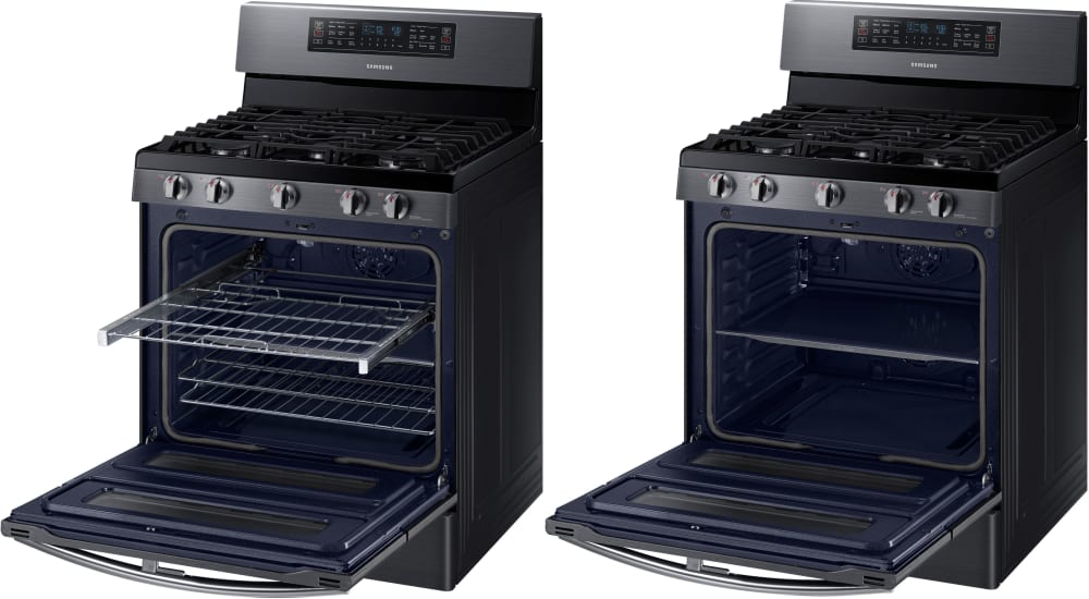 Samsung NX58K7850SG 30 Inch Flex Duo Gas Range with Dual Doors, 5.8 cu