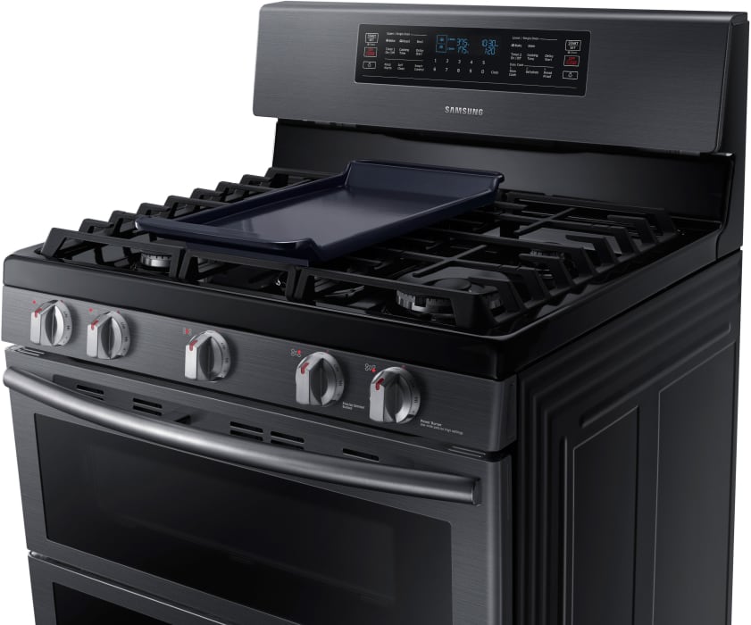 Samsung NX58K7850SG 30 Inch Flex Duo Gas Range with Dual Doors, 5.8 cu