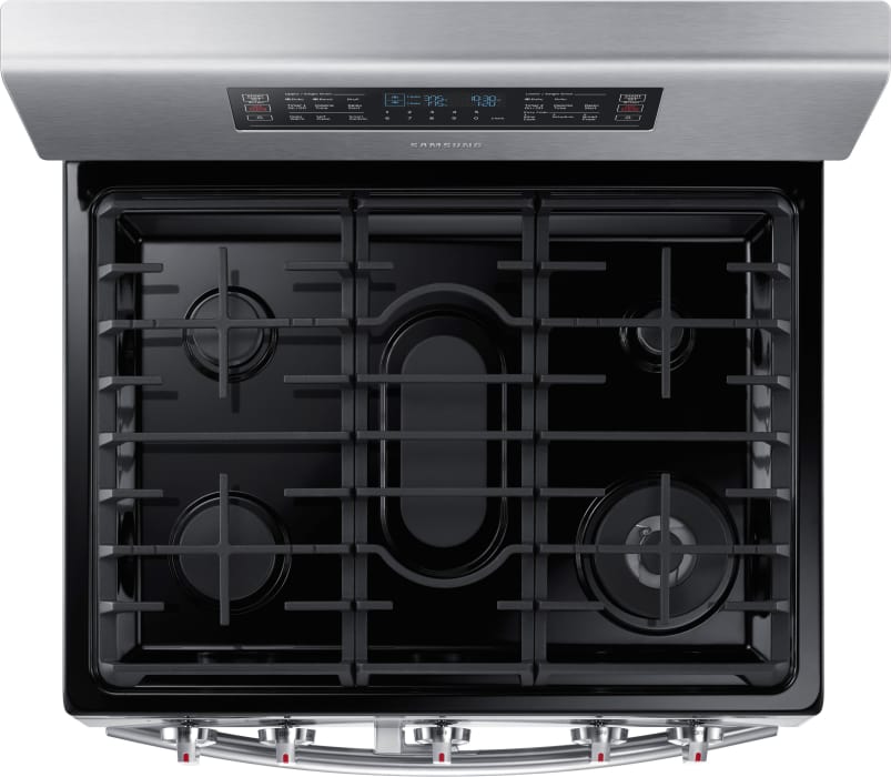 Samsung NX58K7850SS 30 Inch Flex Duo Gas Range with Dual Doors, 5.8 cu