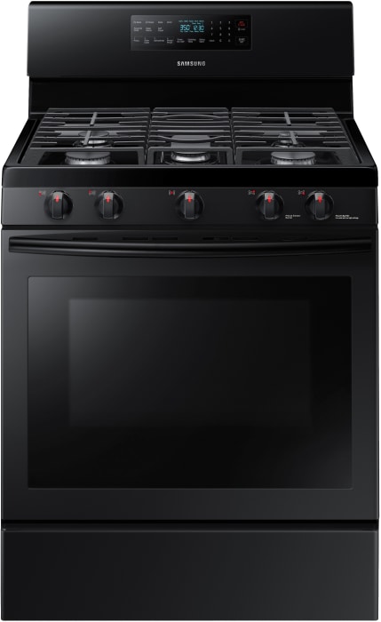 Samsung Nx58m5600sb 30 Inch Freestanding Gas Range With Convection Oven Flexible Cooktop And Griddle Black